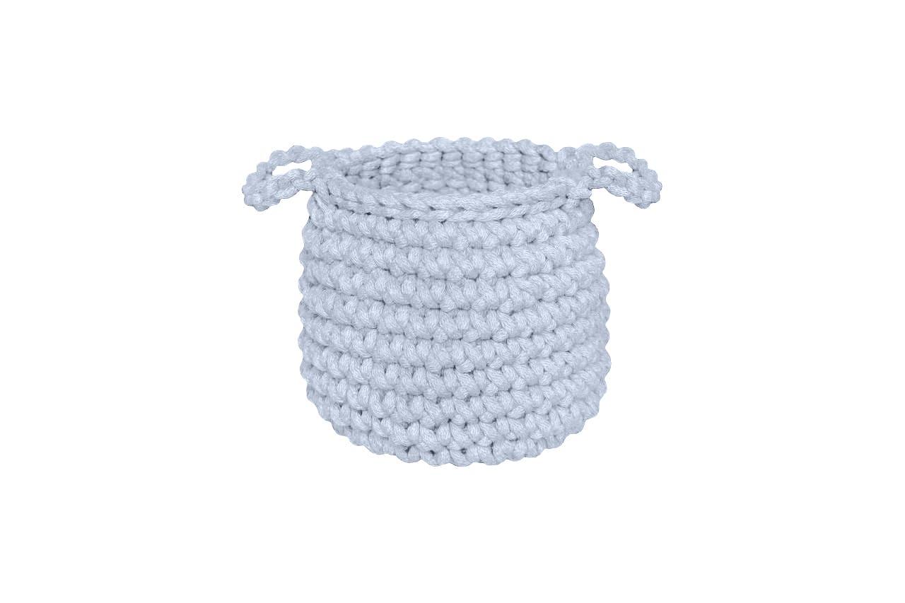 Crochet basket, Small | BABY BLUE