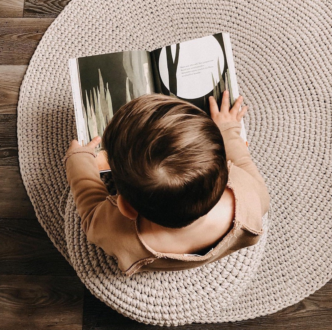 Crochet rug SAGA | BEIGE