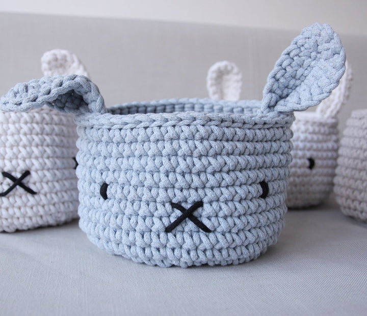 Bunny Basket | BABY BLUE - Zuri House