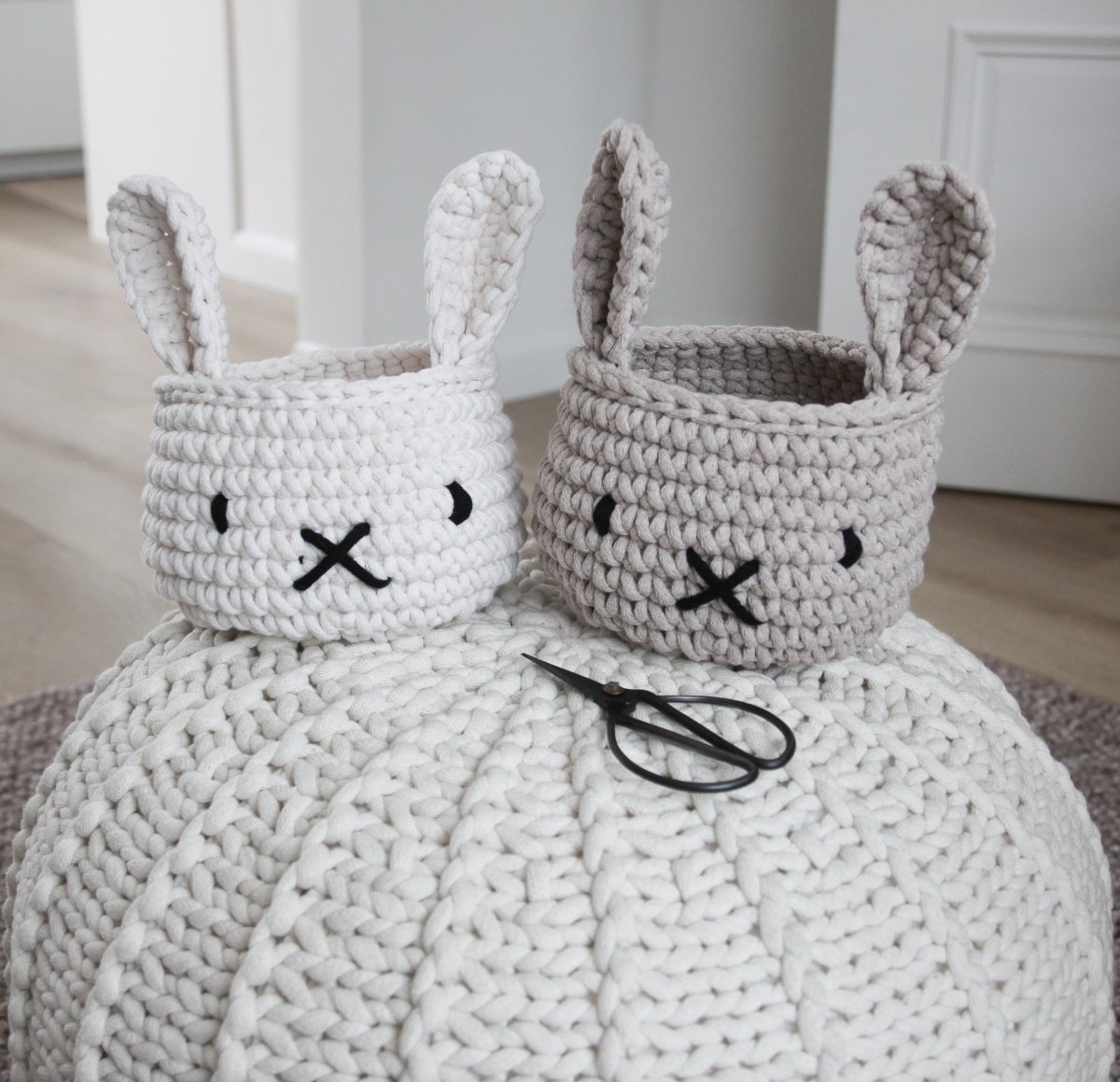 Bunny Basket | OATMEAL - Zuri House
