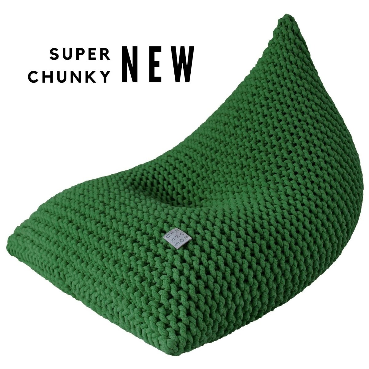 Chunky knitted bean bag | AVOCADO - Zuri House