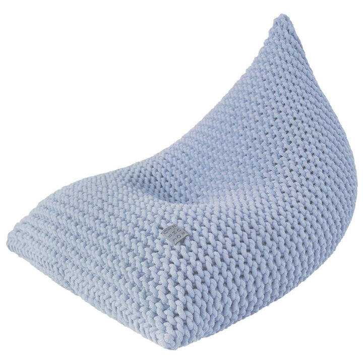 Chunky knitted bean bag | PALE BLUE - Zuri House