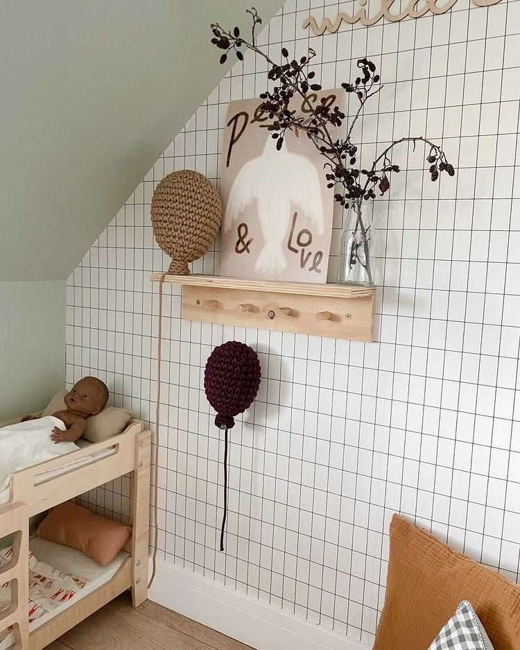 Crochet balloon | AUBERGINE - Zuri House
