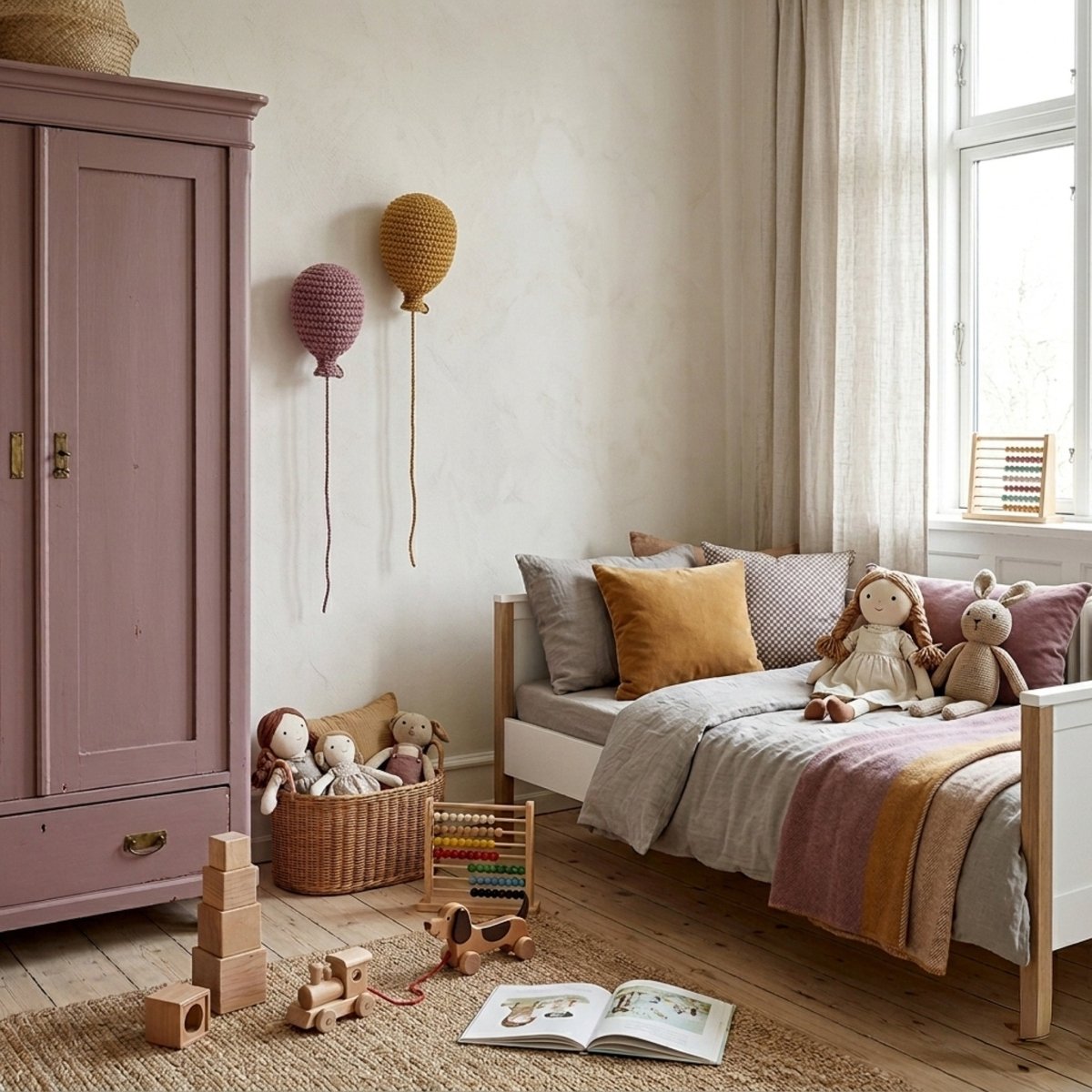Crochet balloon | DUSTY ROSE - Zuri House