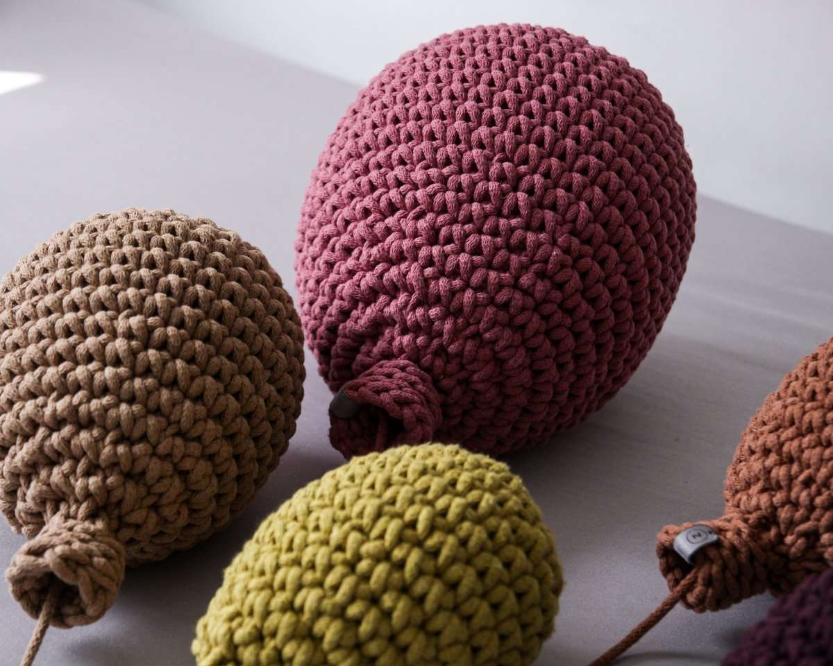 Crochet balloon | GOLD GREEN - Zuri House