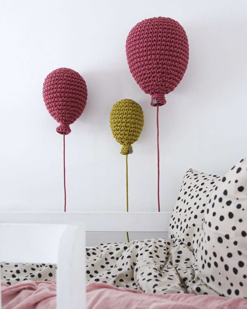 Crochet balloon | OLD ROSE - Zuri House