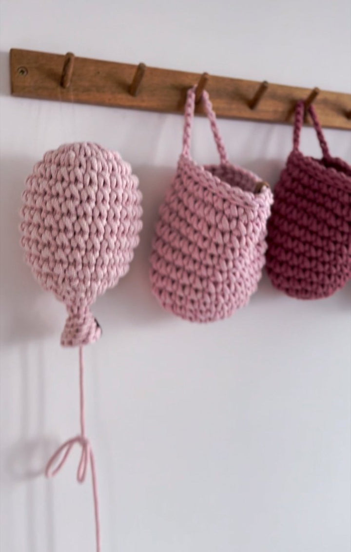 Crochet balloon | PALE PINK - Zuri House