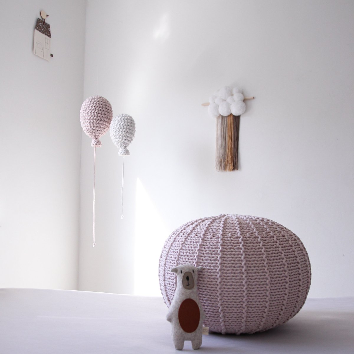 Crochet balloon | PALE PINK - Zuri House