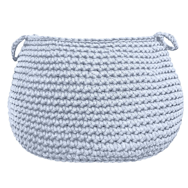 Crochet basket, size L | BABY BLUE - Zuri House