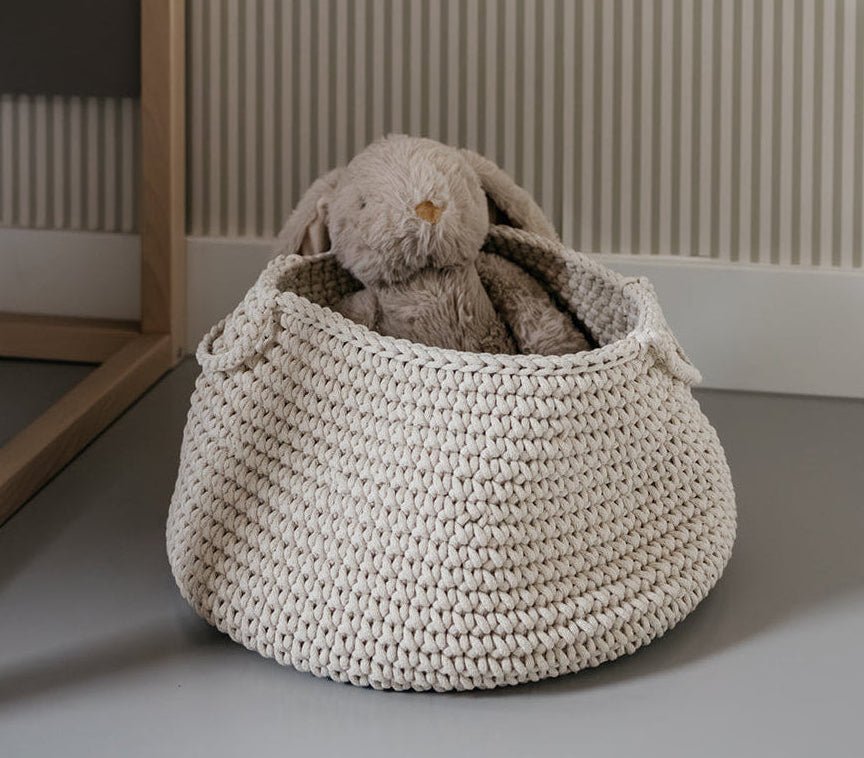 Crochet basket, size L | BEIGE - Zuri House