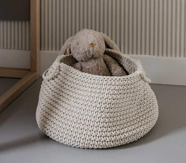 Crochet basket, size L | BEIGE - Zuri House