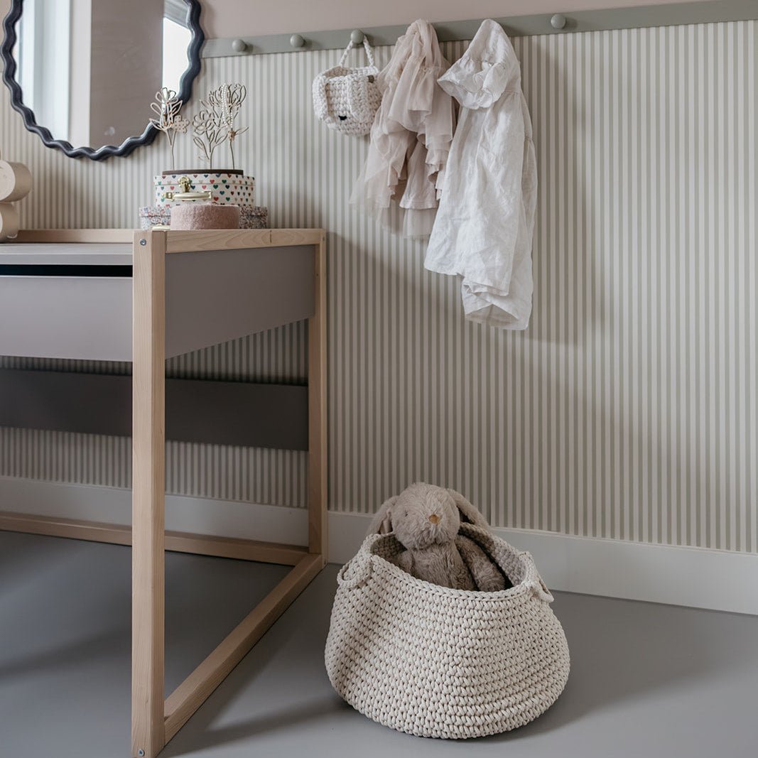 Crochet basket, size L | BEIGE - Zuri House
