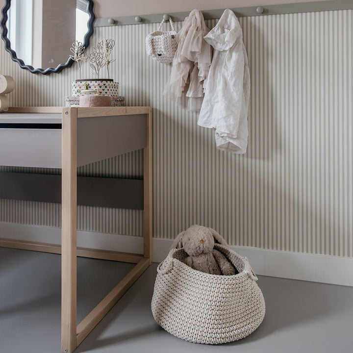 Crochet basket, size L | BEIGE - Zuri House