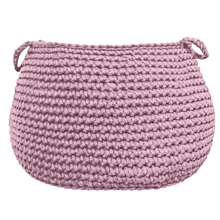 Crochet basket, size L | DUSTY ROSE - Zuri House