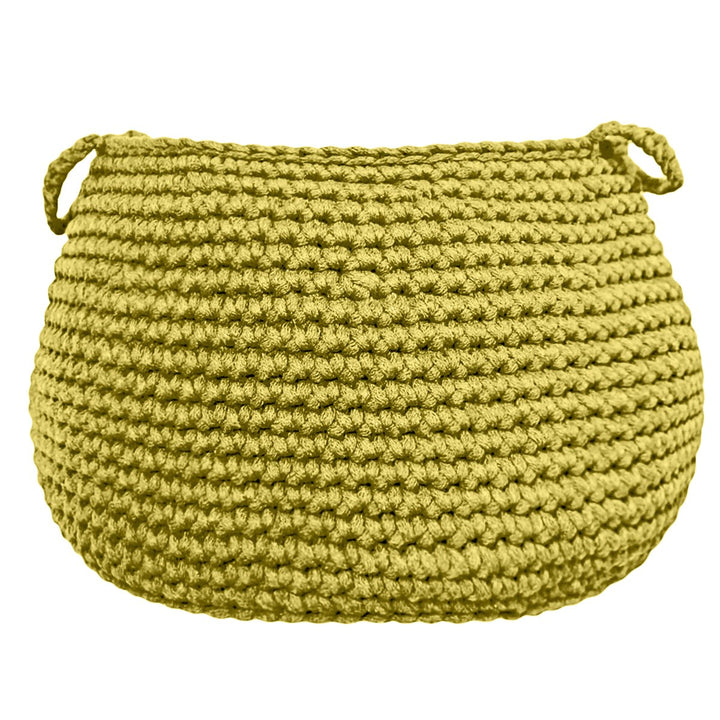 Crochet basket, size L | GOLDEN KIWI - Zuri House