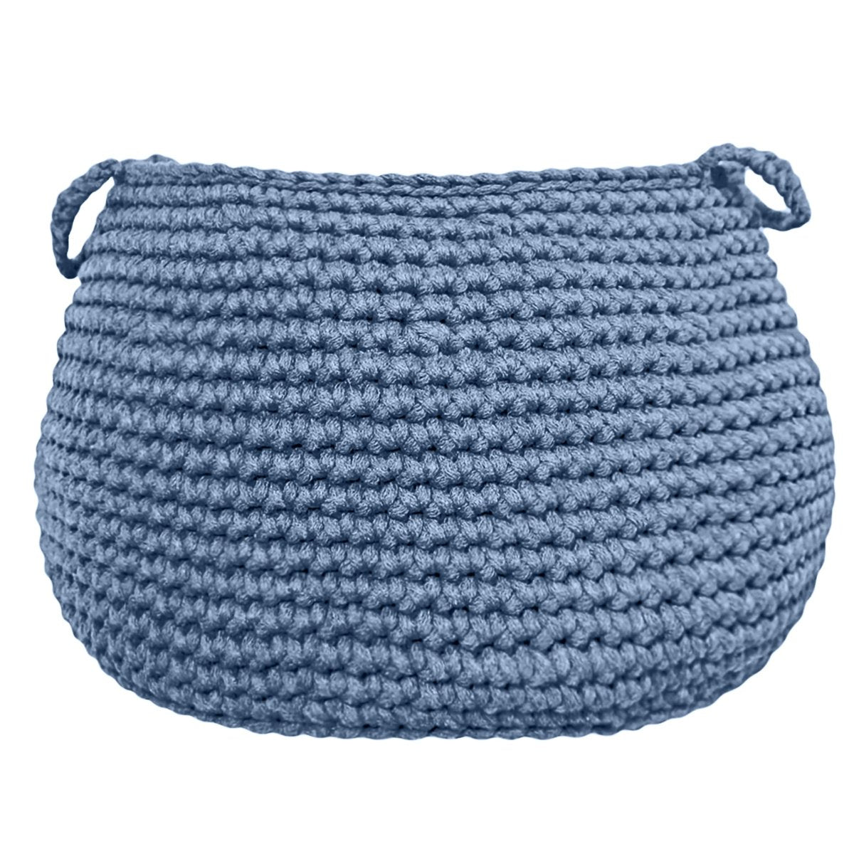 Crochet basket, size L | LIGHT DENIM - Zuri House