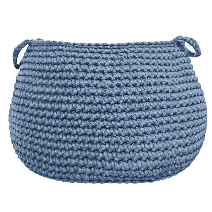 Crochet basket, size L | LIGHT DENIM - Zuri House