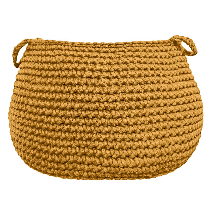 Crochet basket, size L | MUSTARD - Zuri House