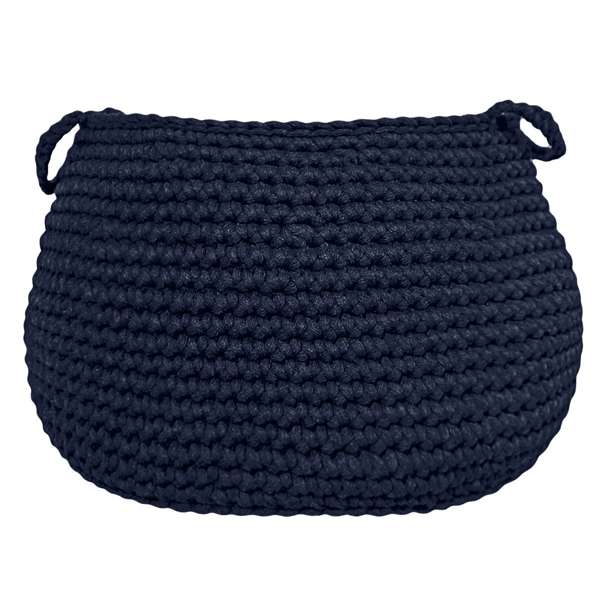 Crochet basket, size L | NAVY BLUE - Zuri House