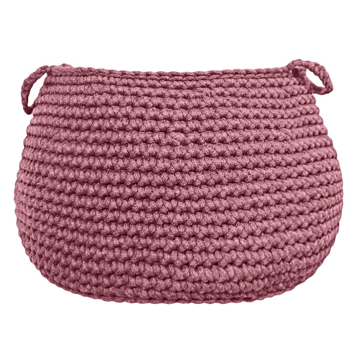 Crochet basket, size L | OLD ROSE - Zuri House