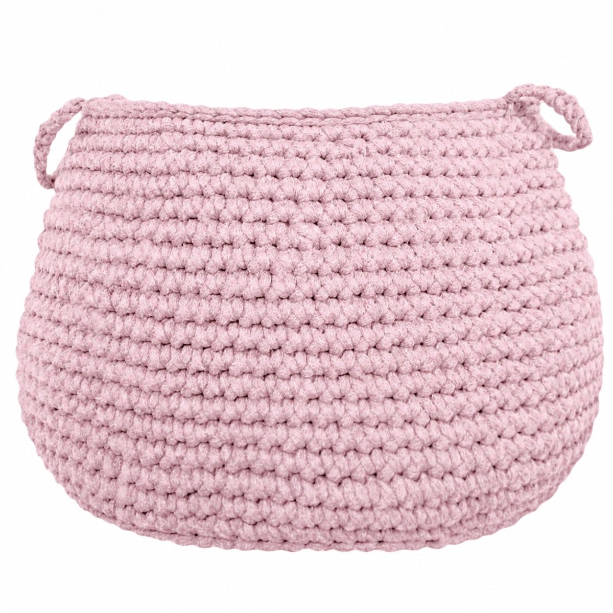 Crochet basket, size L | POWDER PINK - Zuri House