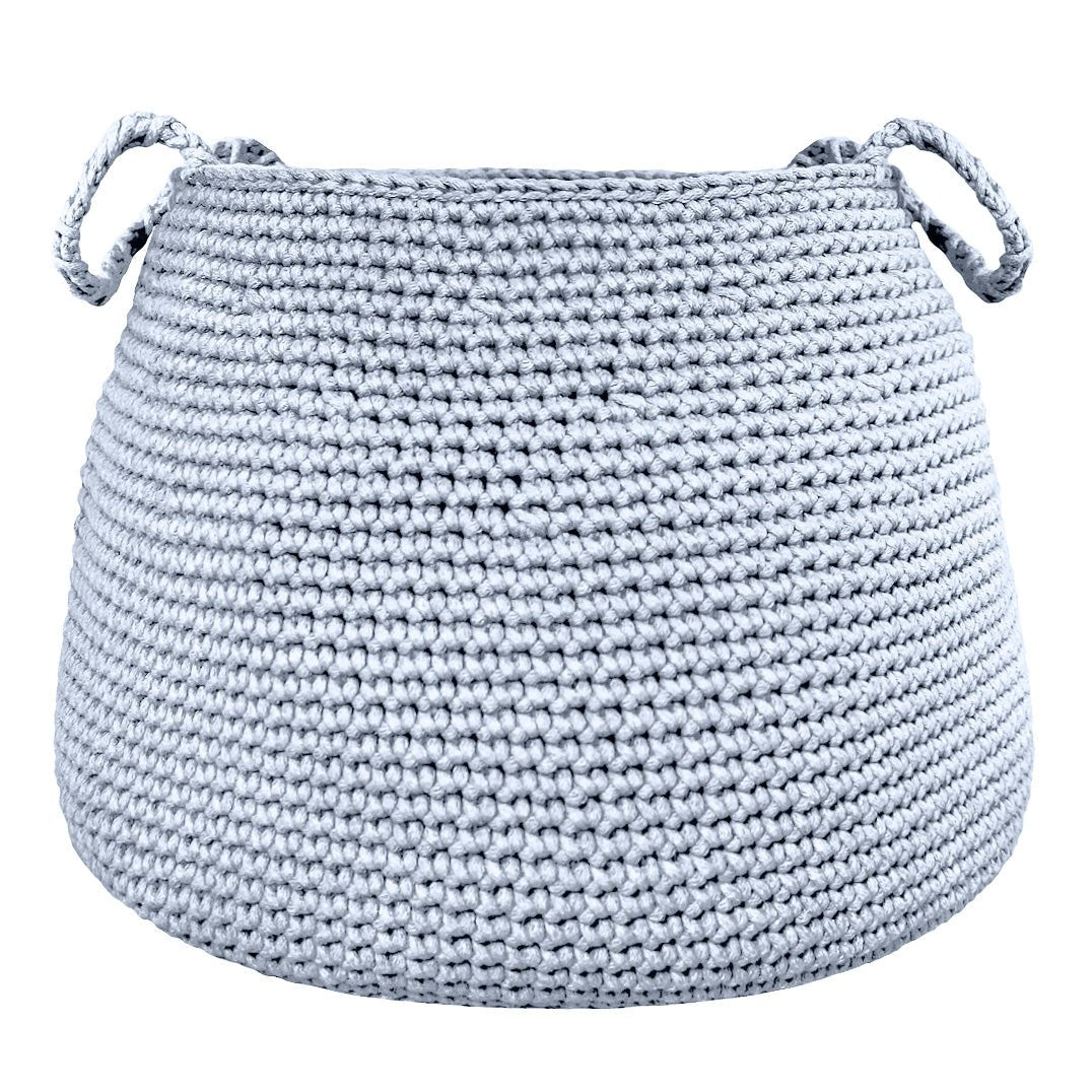 Crochet basket, size XL | BABY BLUE - Zuri House