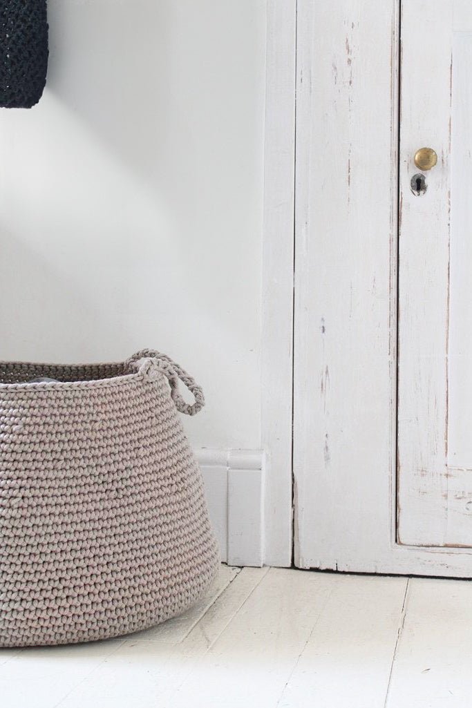 Crochet basket, size XL | BEIGE - Zuri House
