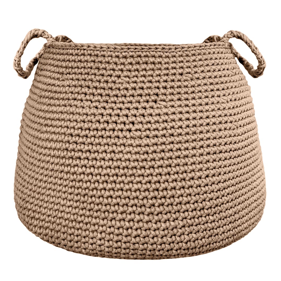 Crochet basket, size XL | CARAMEL - Zuri House