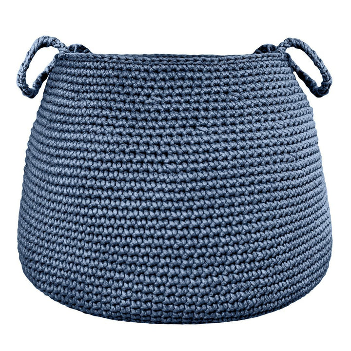 Crochet basket, size XL | DENIM BLUE - Zuri House