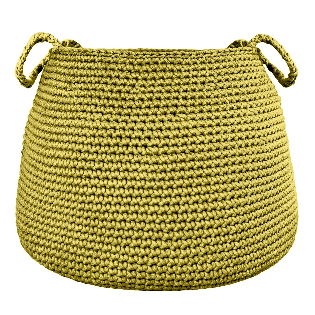 Crochet basket, size XL | GOLDEN KIWI - Zuri House