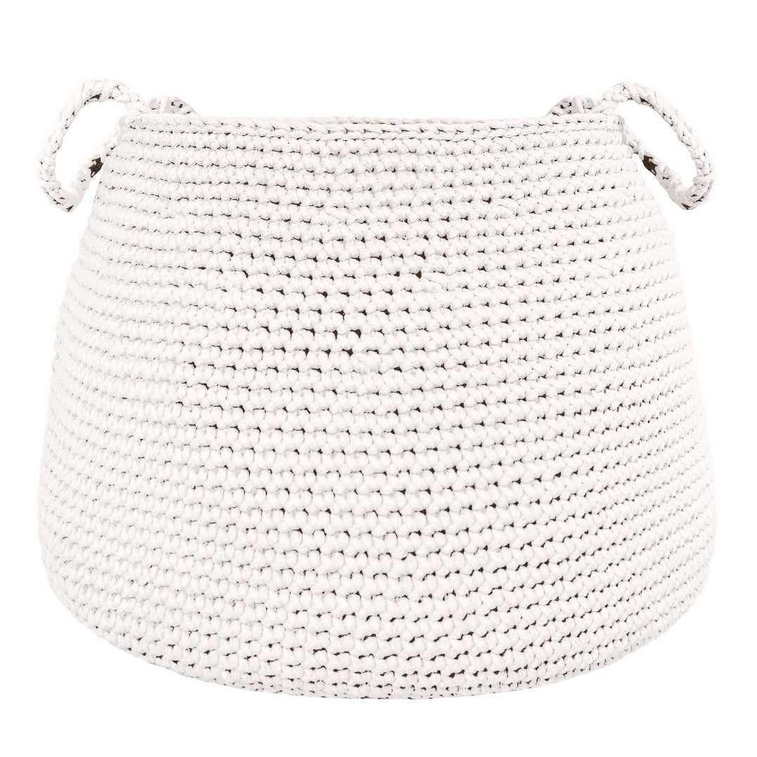 Crochet basket, size XL | IVORY - Zuri House