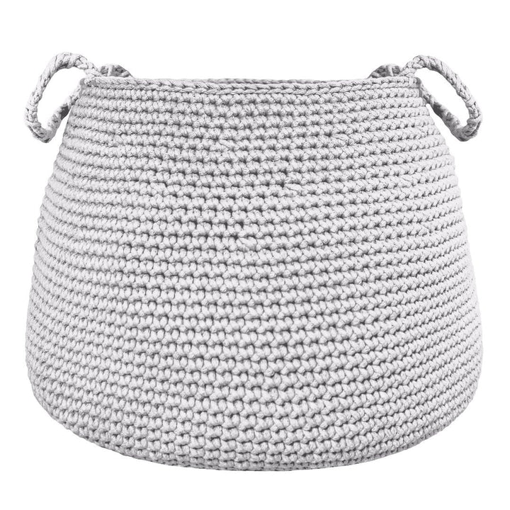 Crochet basket, size XL | LIGHT GREY - Zuri House