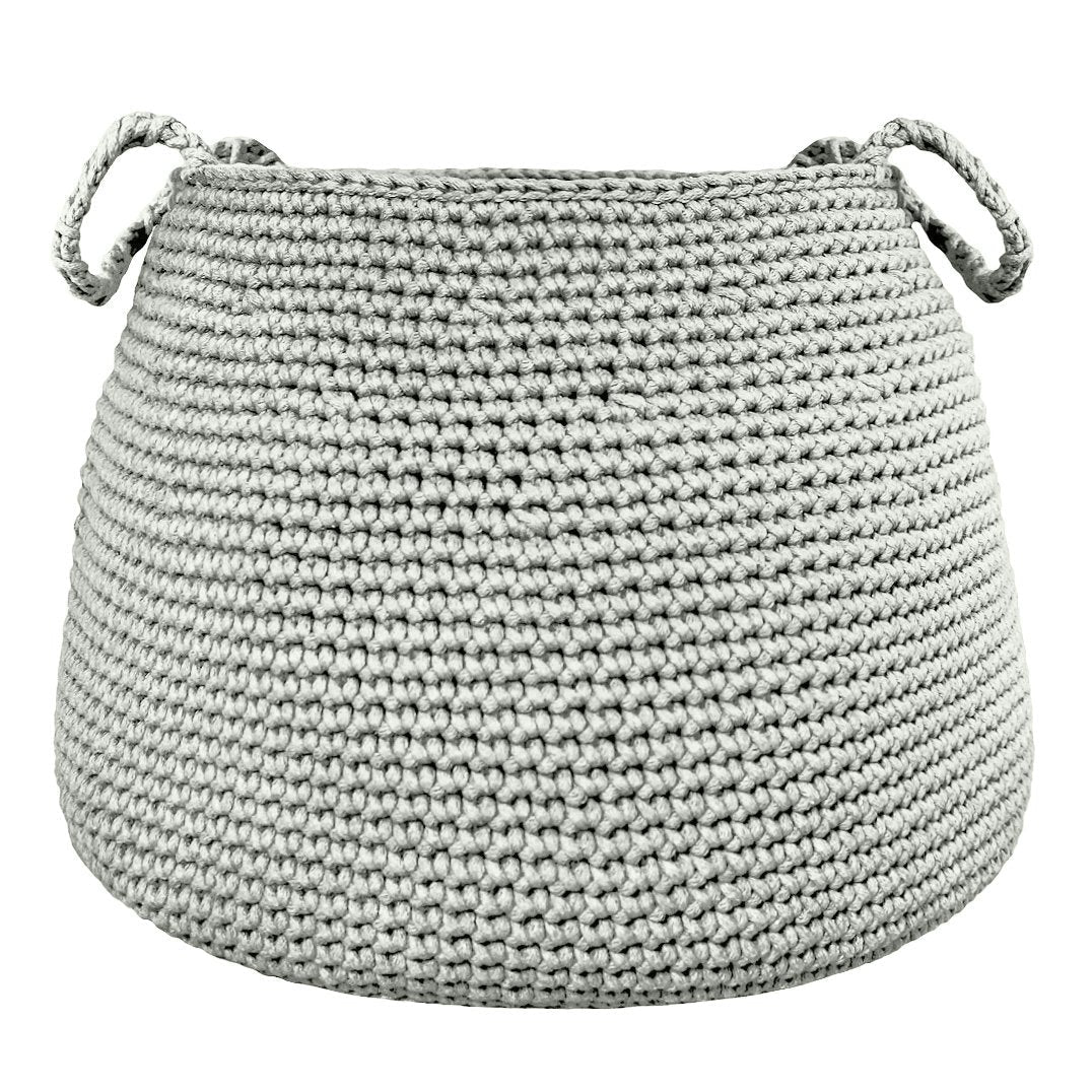Crochet basket, size XL | LIGHT OLIVE - Zuri House