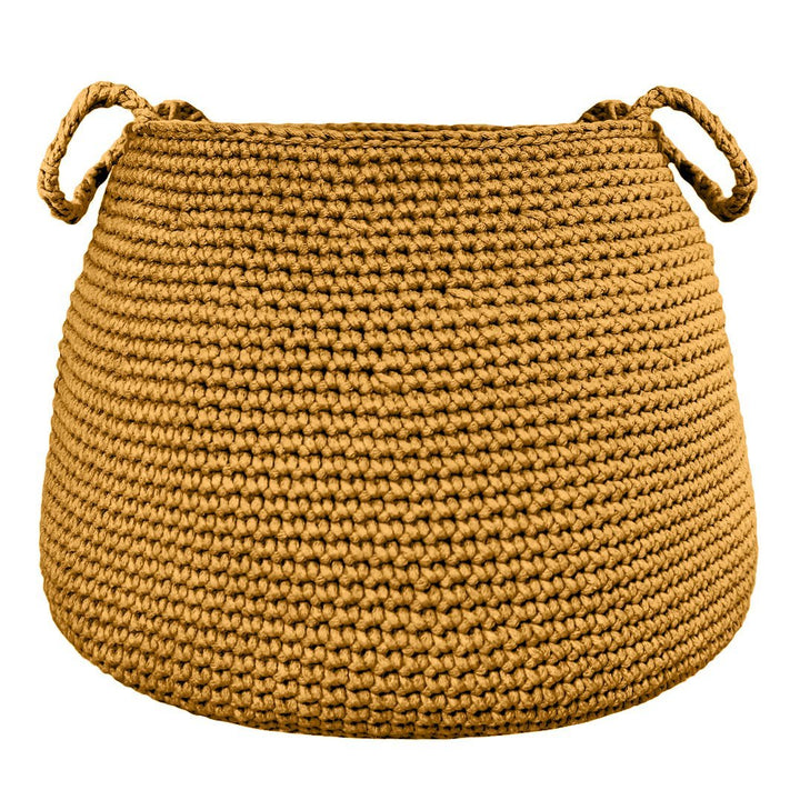 Crochet basket, size XL | MUSTARD - Zuri House