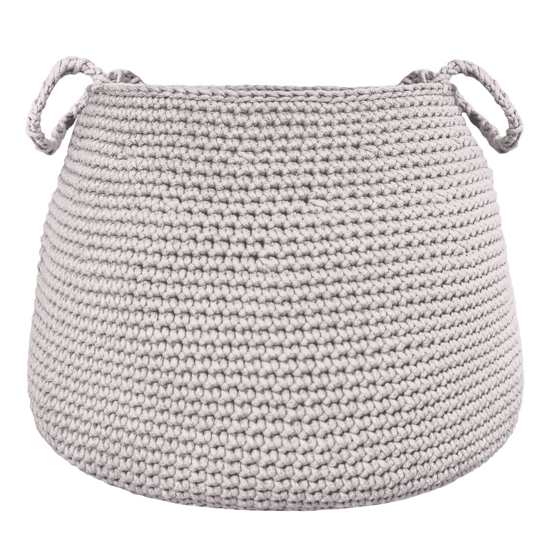 Crochet basket, size XL | OATMEAL - Zuri House