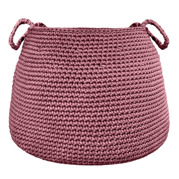 Crochet basket, size XL | OLD ROSE - Zuri House