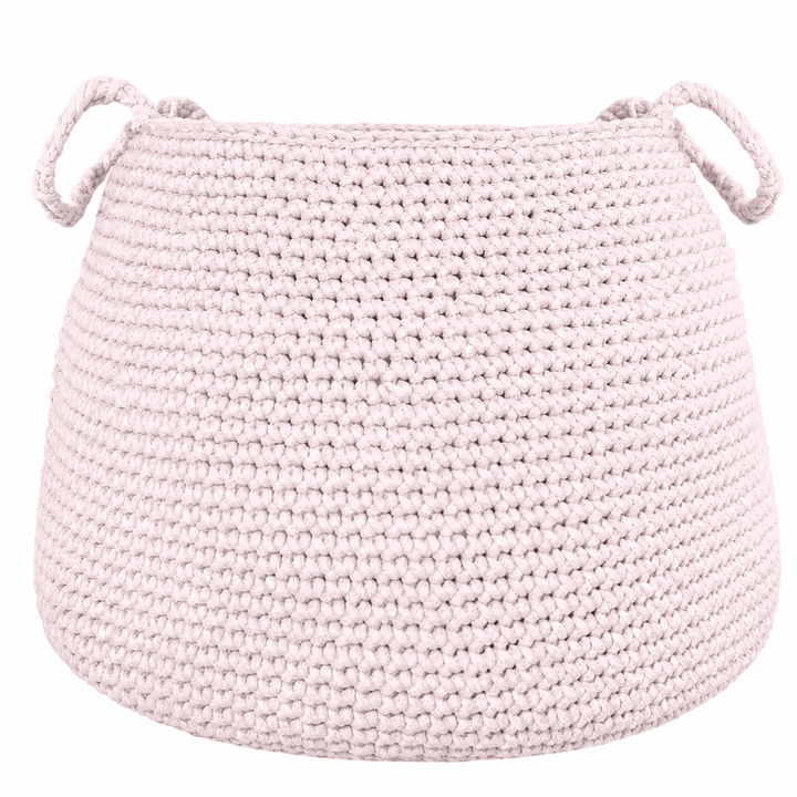 Crochet basket, size XL | PALE PINK - Zuri House