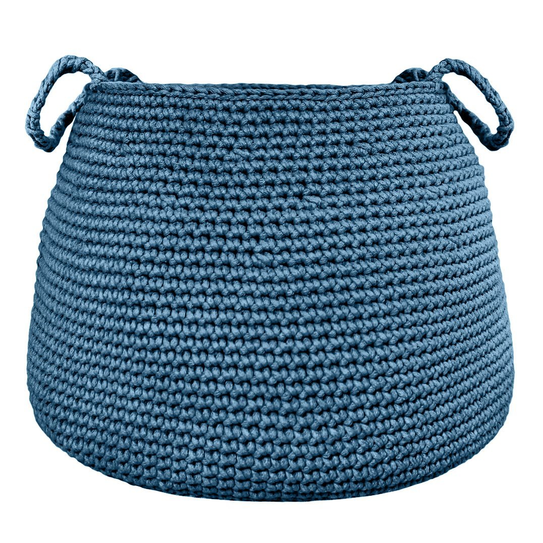 Crochet basket, size XL | PETROL - Zuri House