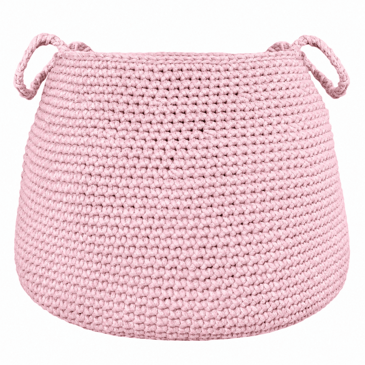 Crochet basket, size XL | POWDER PINK - Zuri House