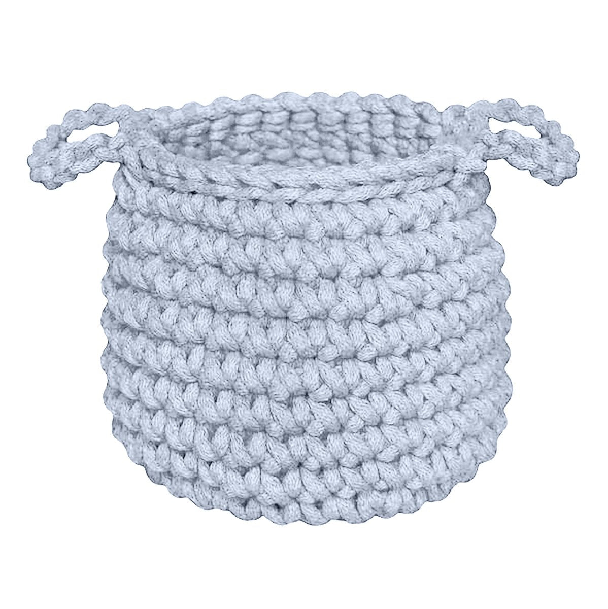 Crochet basket, Small | BABY BLUE - Zuri House
