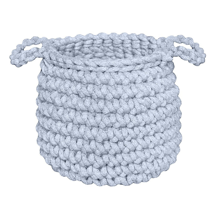 Crochet basket, Small | BABY BLUE - Zuri House