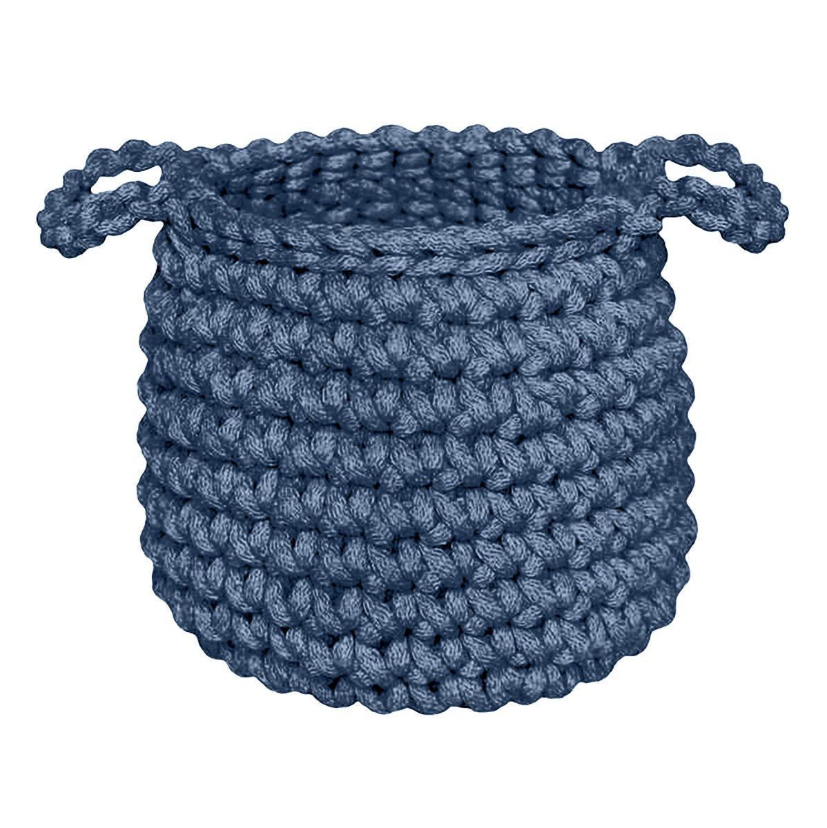 Crochet basket, Small | DENIM BLUE - Zuri House