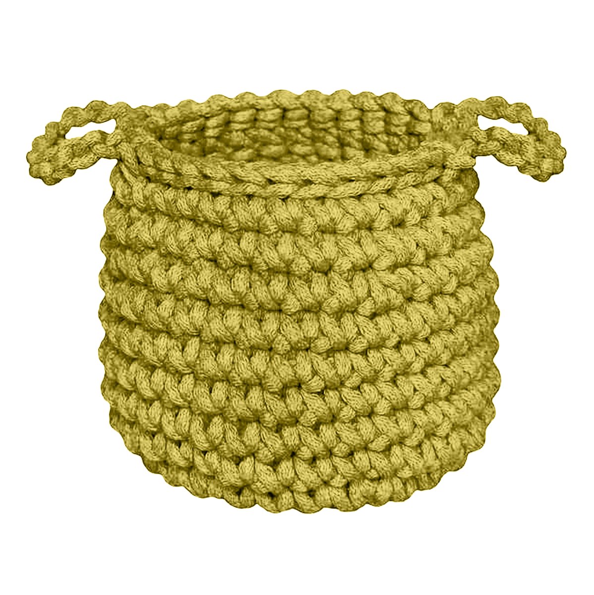 Crochet basket, Small | GOLDEN KIWI - Zuri House