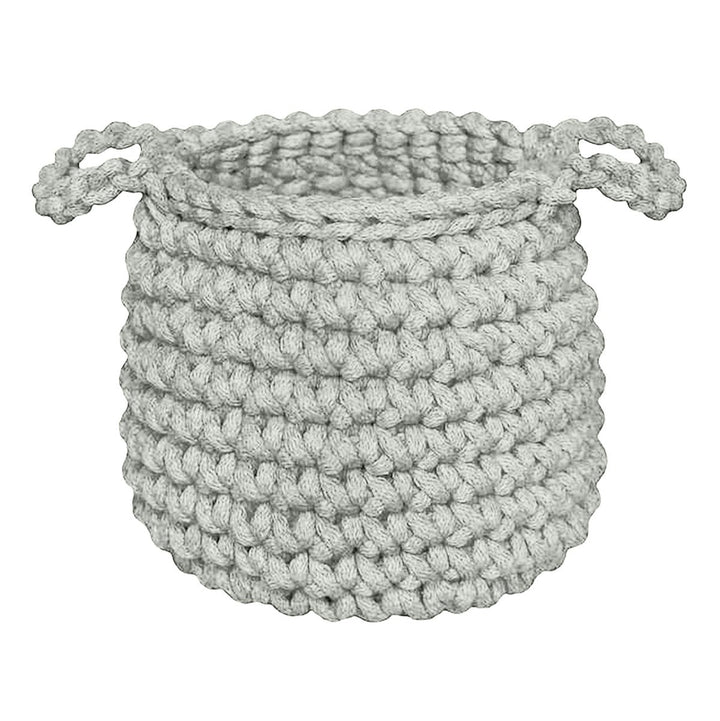 Crochet basket, Small | LIGHT OLIVE - Zuri House