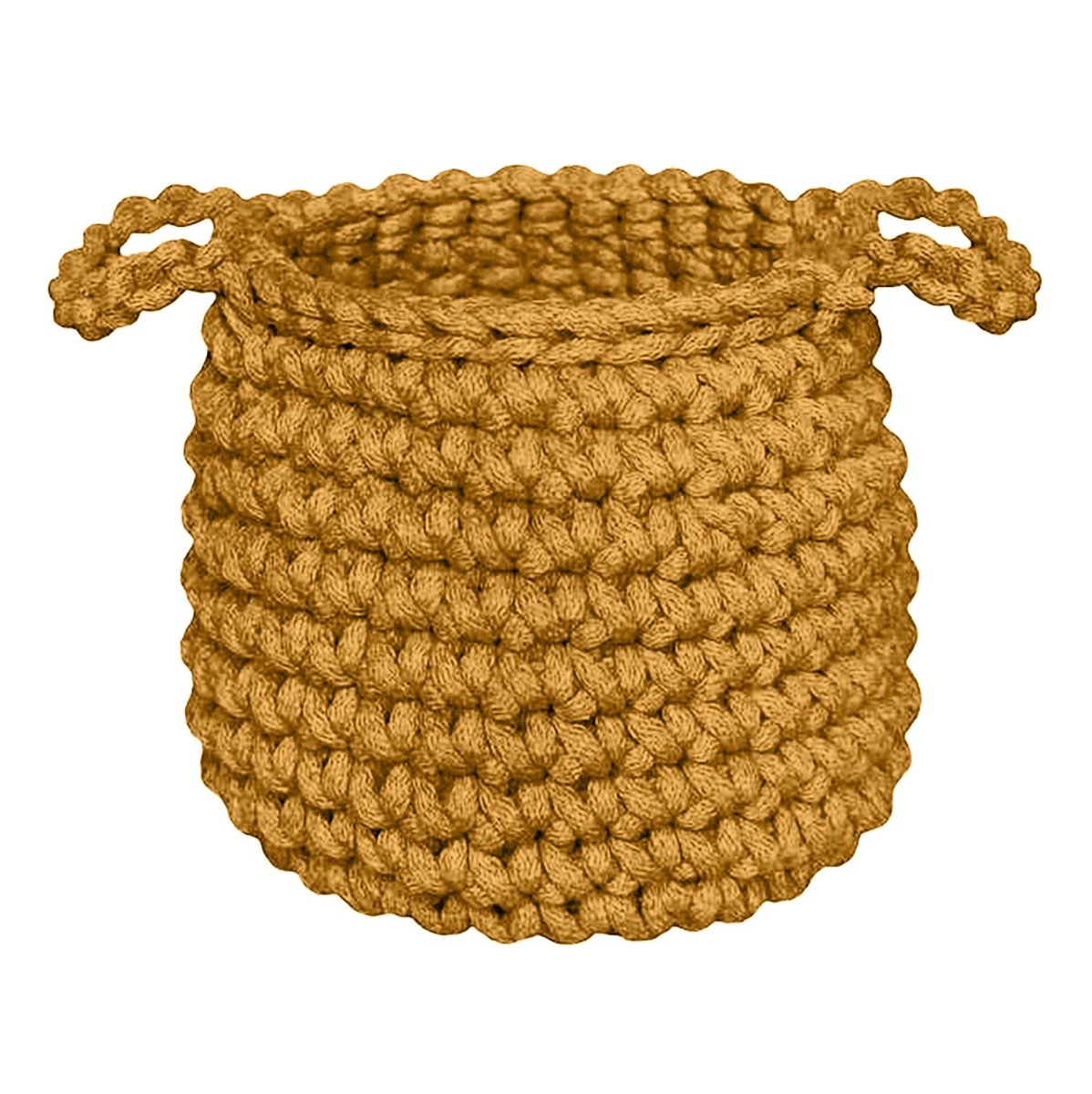 Crochet basket, Small | MUSTARD - Zuri House