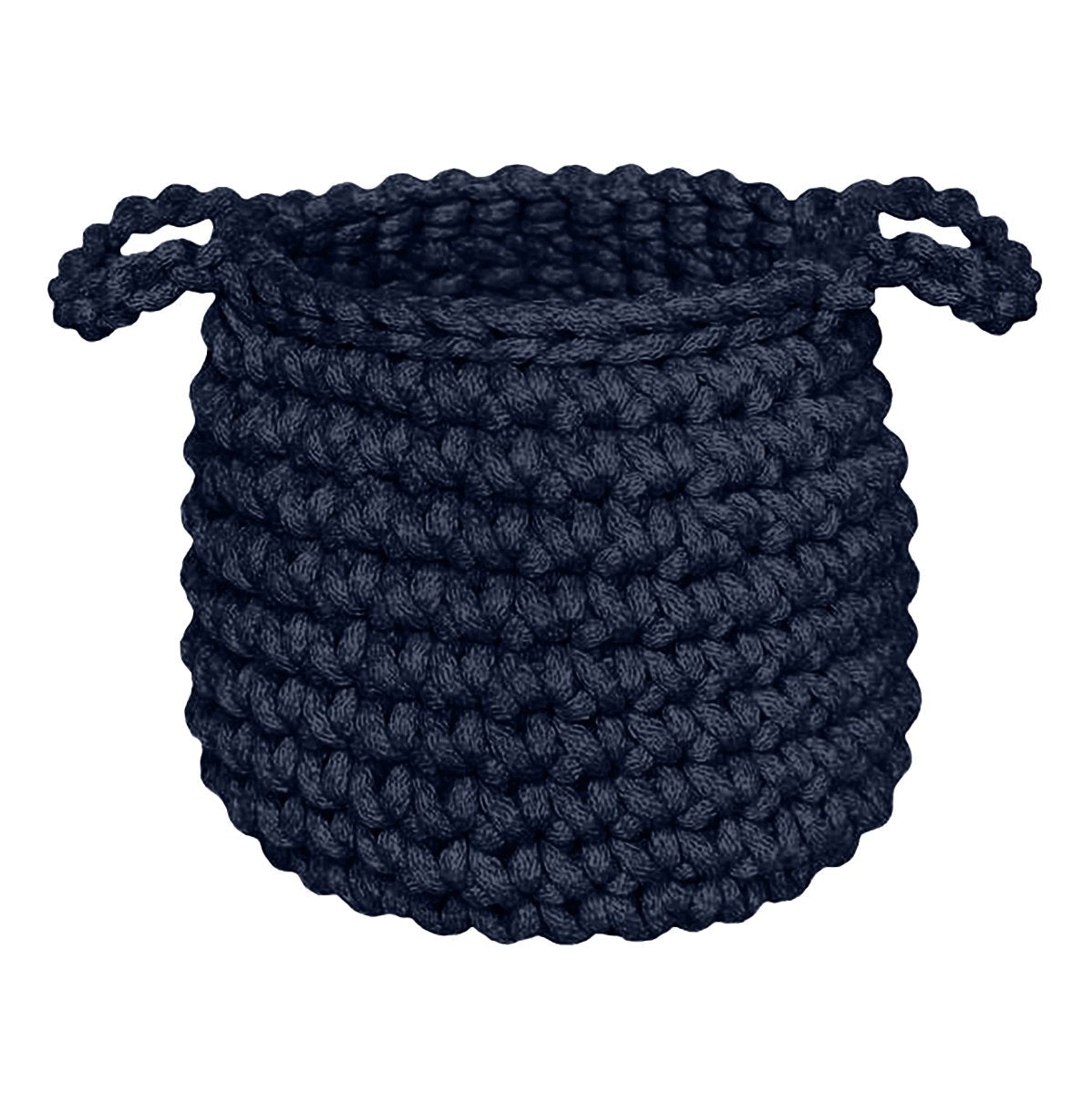 Crochet basket, Small | NAVY BLUE - Zuri House