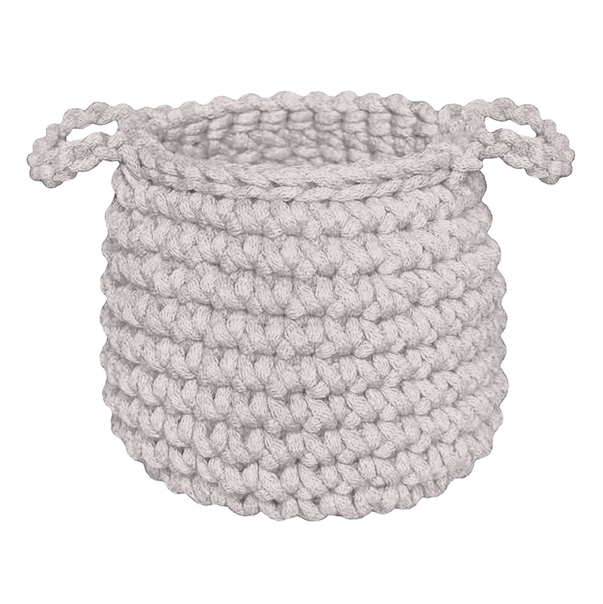 Crochet basket, Small | OATMEAL - Zuri House