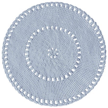 Crochet BOHO rug | BABY BLUE - Zuri House