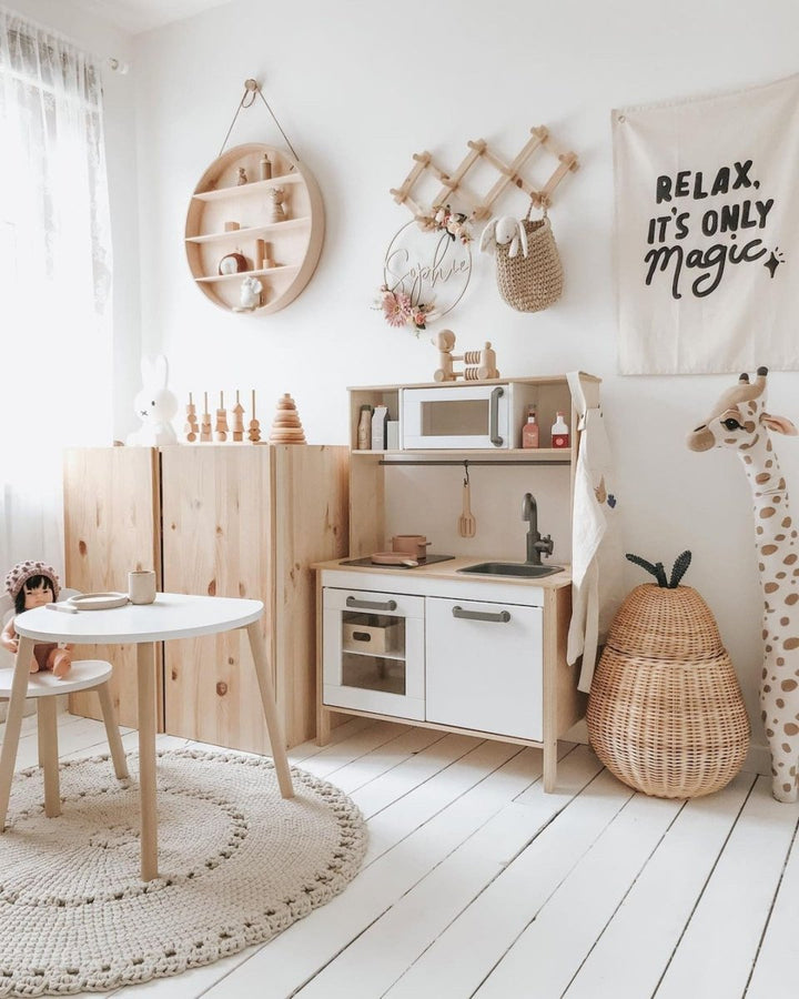 Crochet BOHO rug | BEIGE - Zuri House