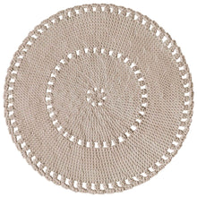 Crochet BOHO rug | BEIGE - Zuri House